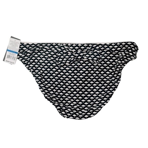 KENNETH COLE REACTION Women's Swimsuit Bottom Black White Umbrellas' Size XL - Picture 5 of 9